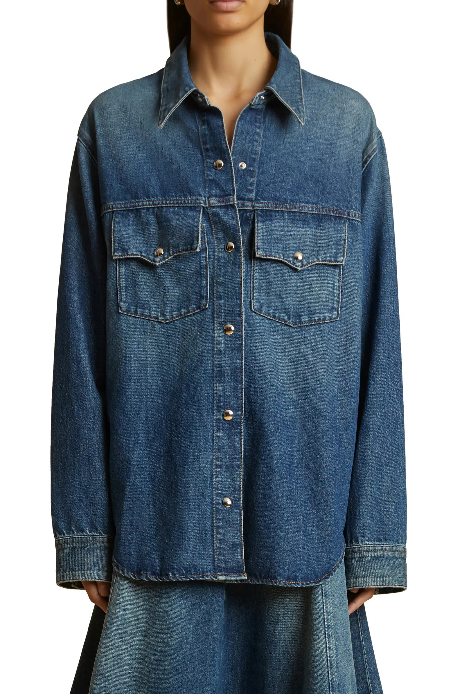 Khaite The Jinn Denim Shirt | Nordstrom | Nordstrom