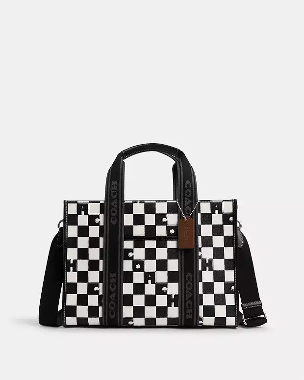 Smith Tote With Checkerboard Print | Coach Outlet US