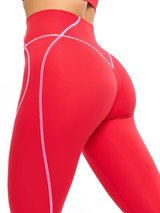 Airbrush Hourglass Legging - Salsa Red | Buffbunny