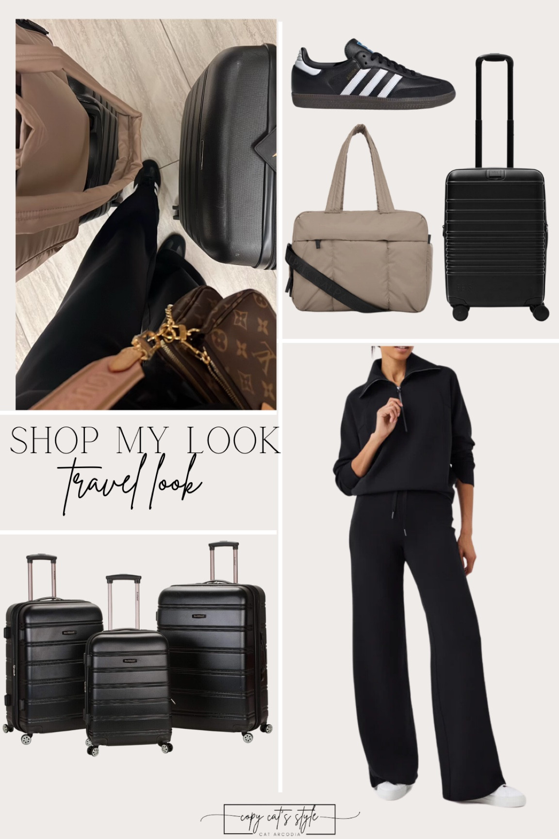 Travel Day look, the comfiest Spanx set, amazon Rockford luggage, Calpak Luka duffle

#LTKHome #LTKTravel #LTKStyleTip