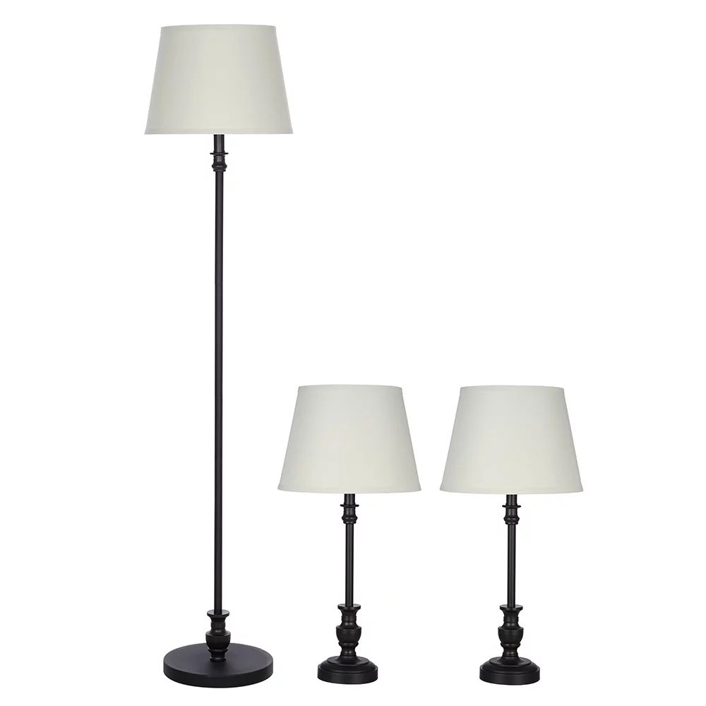 Better Homes & Gardens Traditional 3-Piece Table and Floor Lamp Set, Bronze | Walmart (US)