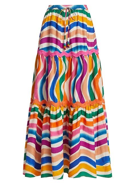 Dancing Stripes Maxi Skirt | Saks Fifth Avenue