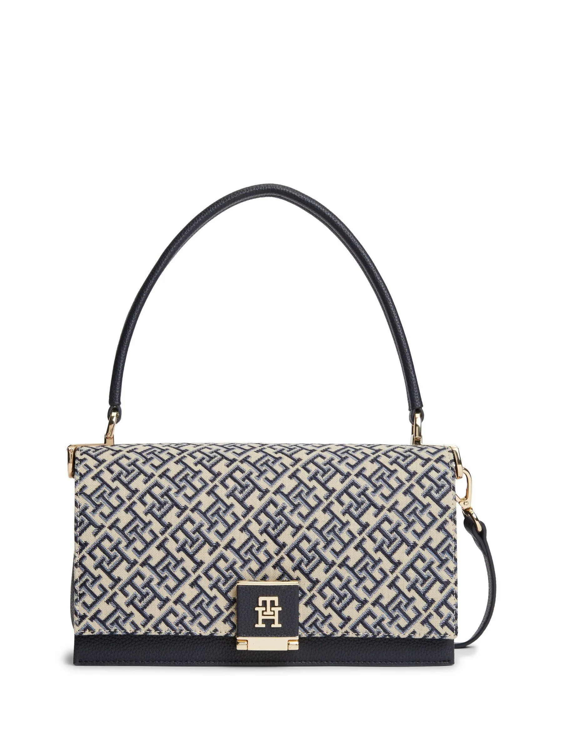Tommy Hilfiger Tommy Hilfiger Blue Monogram Jacquard Cross-Body Bag | Next US