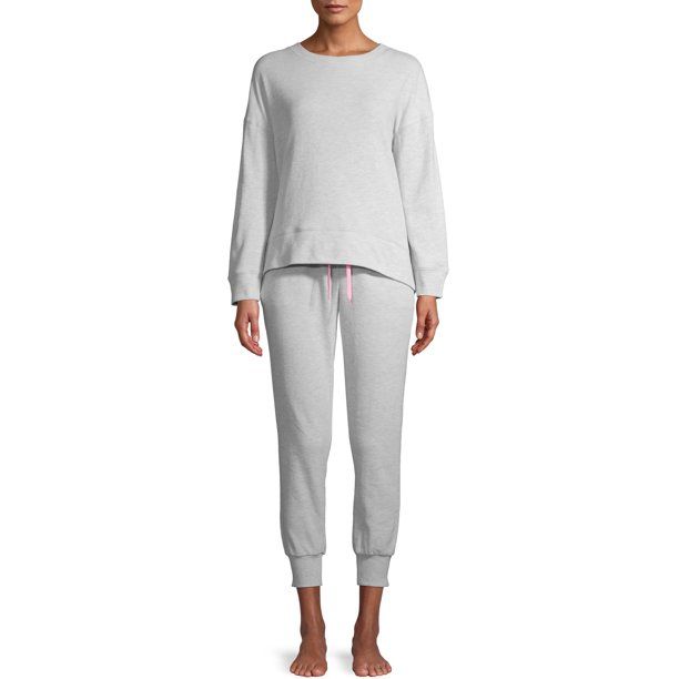 Secret Treasures Women's and Women's Plus Top & Pant Beach Fleece Set | Walmart (US)