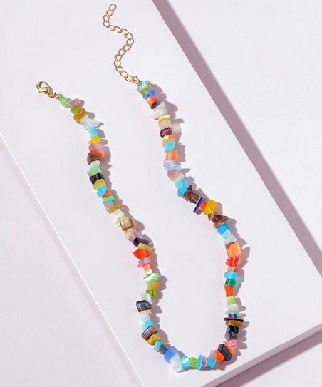 Don't AsK Cat Eye's & Goldtone Chip Bead Necklace | Zulily