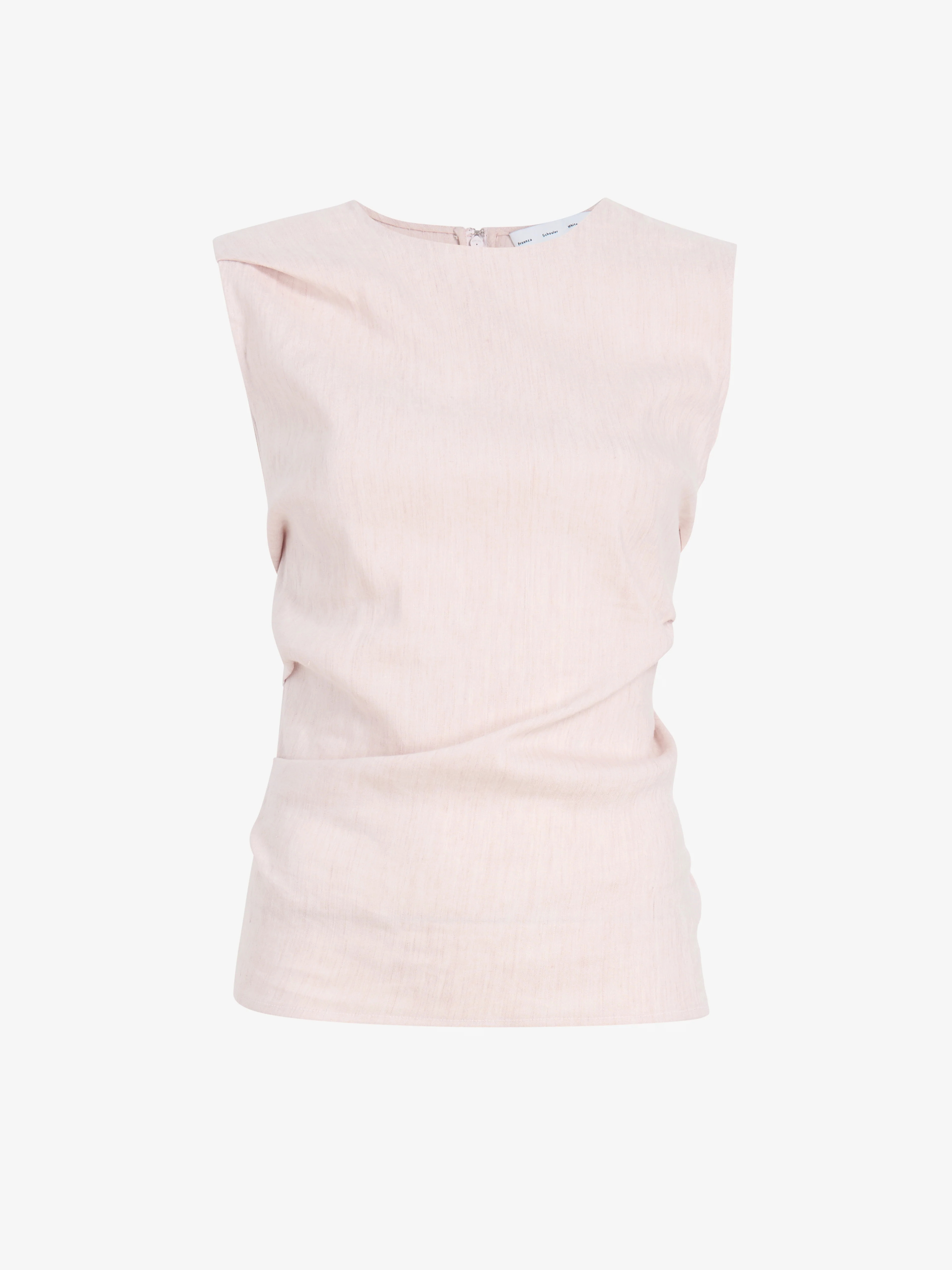 Proenza Schouler White Label Anoushka Top in Linen Slub - Orchid | Proenza Schouler Official Site | Proenza Schouler LLC