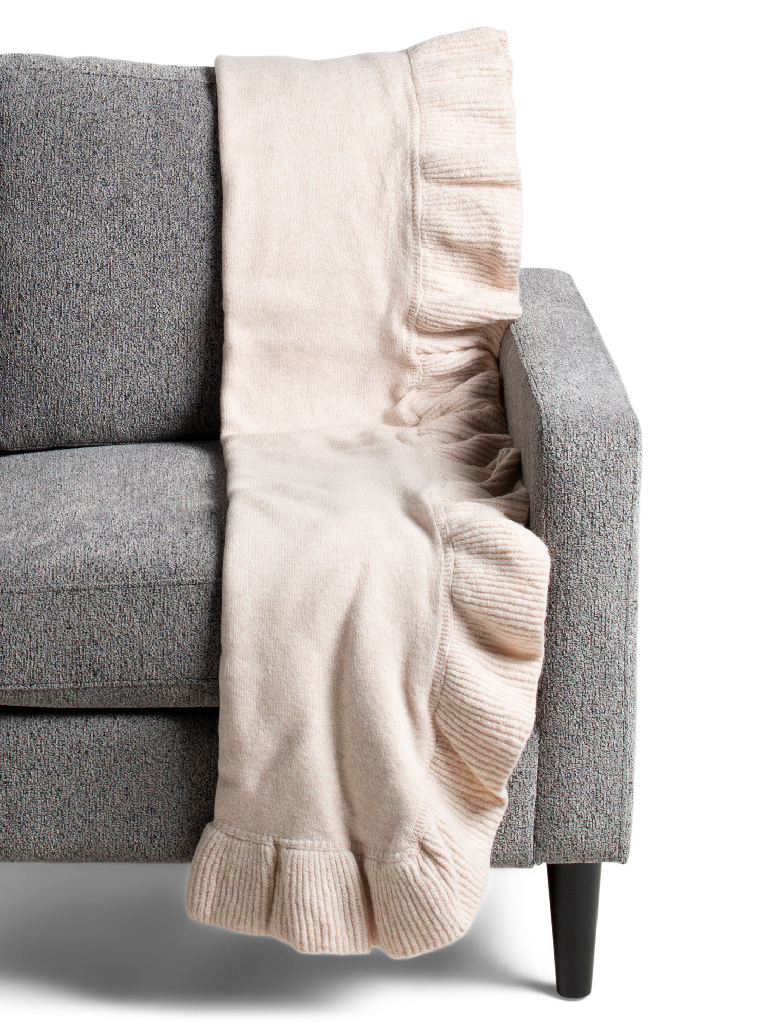 Wool Blend Cozy Sweater Knit Ruffle Throw | Home | Marshalls | Marshalls