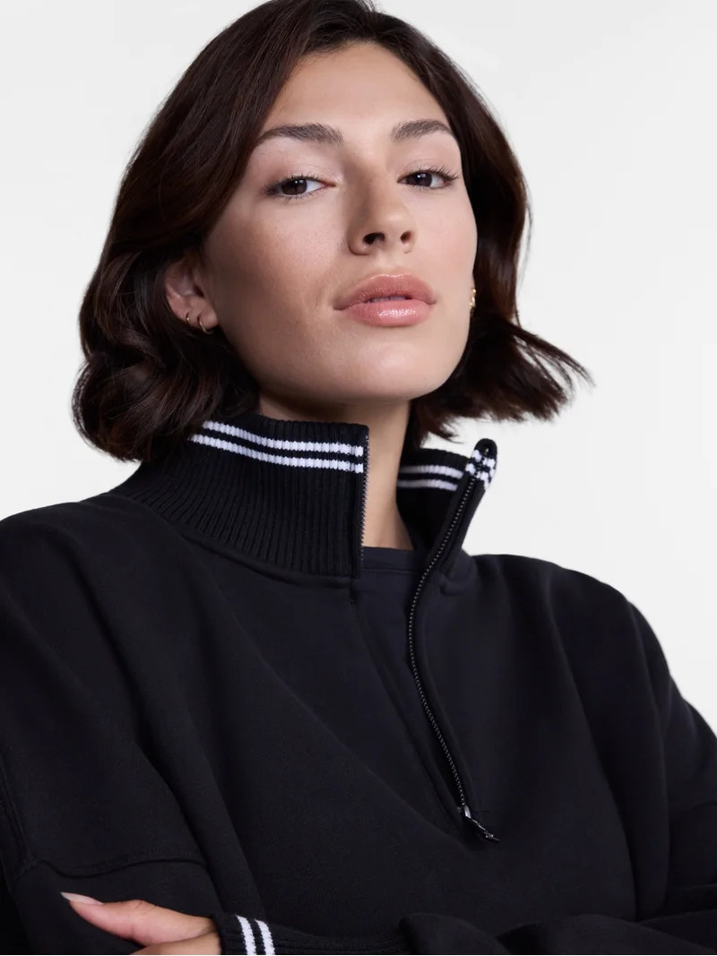 Avia Women's Quarter Zip Fleece Pullover, Sizes XS-XXXL | Walmart (US)