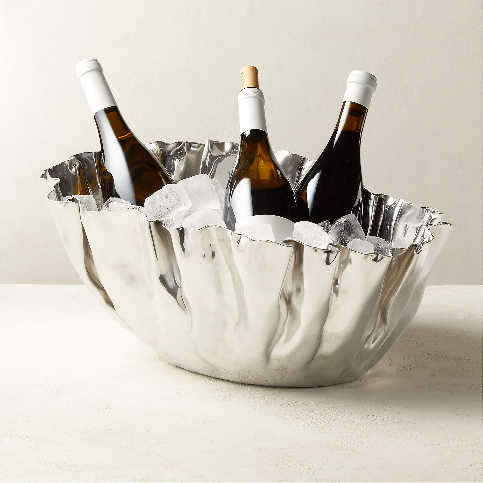Meyer Stainless Steel Champagne/Wine Chiller + Reviews | CB2 | CB2