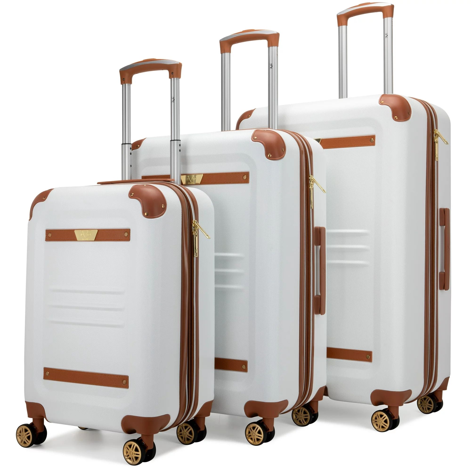 19V69 ITALIA Vintage Expandable Hard Spinner Luggage Set (3 Piece) | Walmart (US)