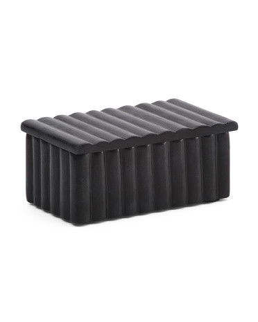 Ridged Marble Box | Marshalls