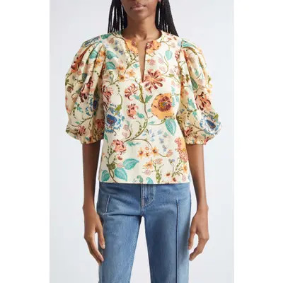 Ulla Johnson Florielle Cotton Top in Dahlia at Nordstrom, Size 12 | Nordstrom