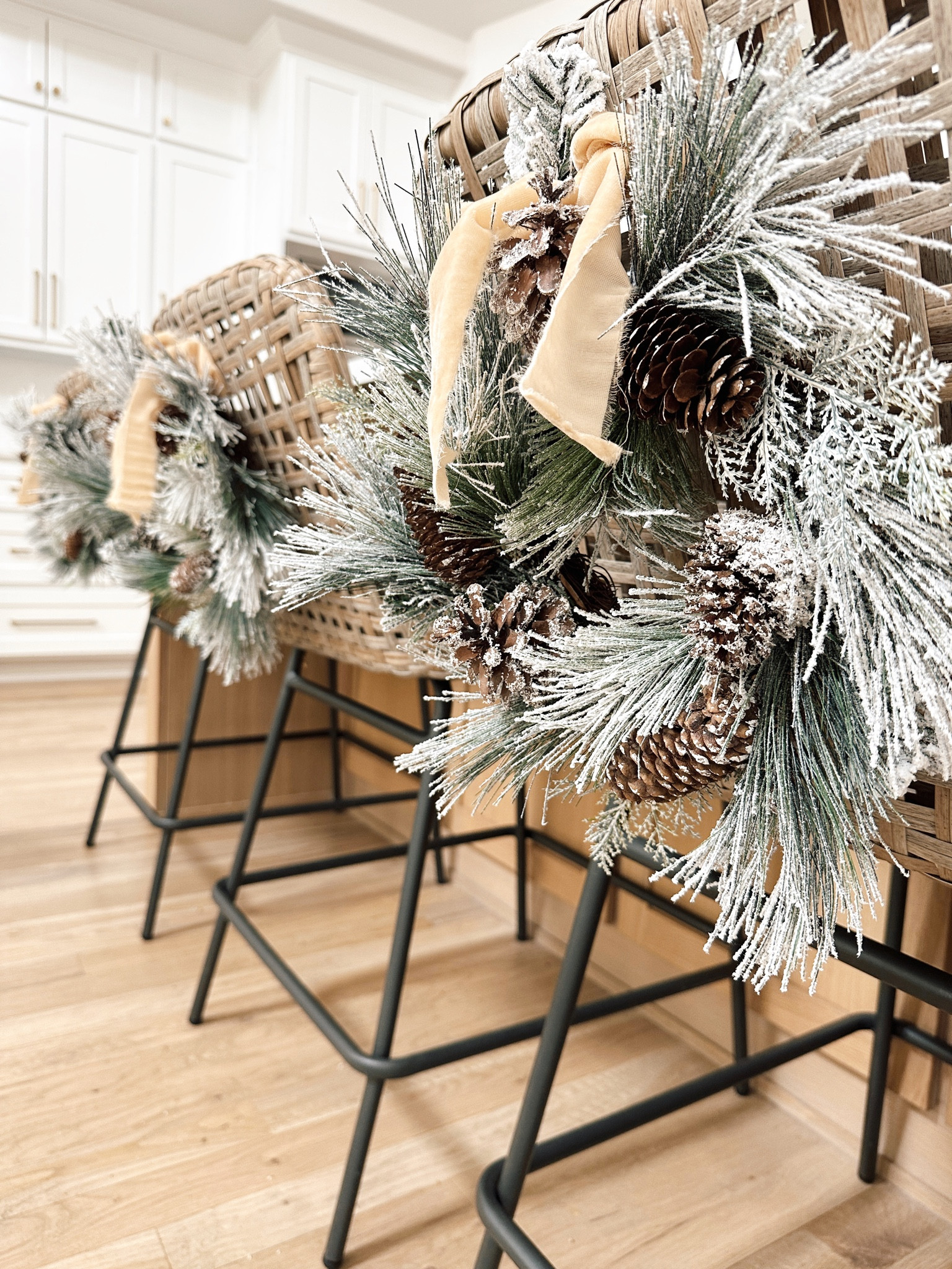 Barstool Christmas wreaths is one of my favorite trends 🤍

Christmas decor. Organic Christmas. Ballard designs. Amazon home. Target home. 

#LTKSeasonal #LTKhome #LTKHoliday