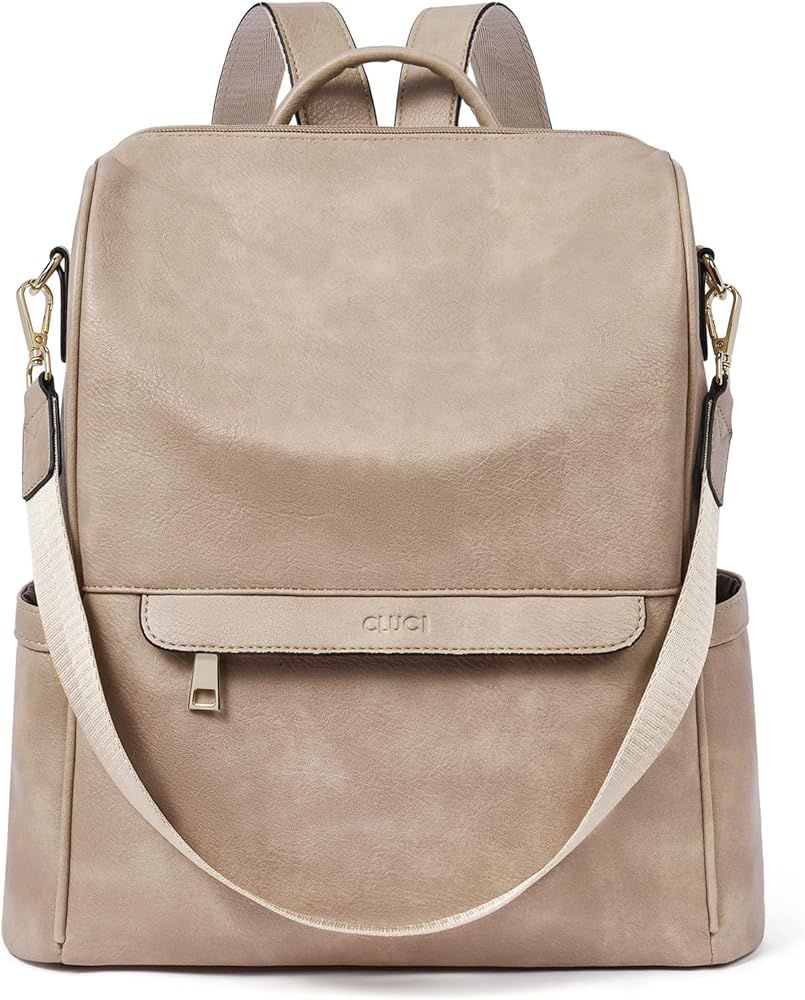 Womens Backpack Purse Leather Anti-theft Large Fashion Designer Travel Bag Ladies Shoulder Bags | Amazon (US)