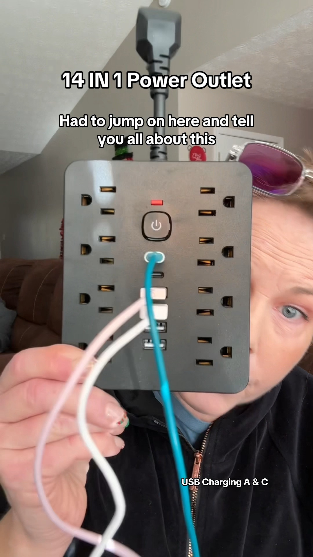 14 In One Power Strip, AC Outlets, USB A, USB C.  #powerstrip #chargingstation 

#LTKWatchNow #LTKFindsUnder50 #LTKHome