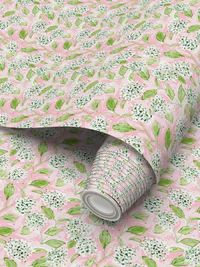 Hydrangea Wallpaper - Peach | Evelyn Henson