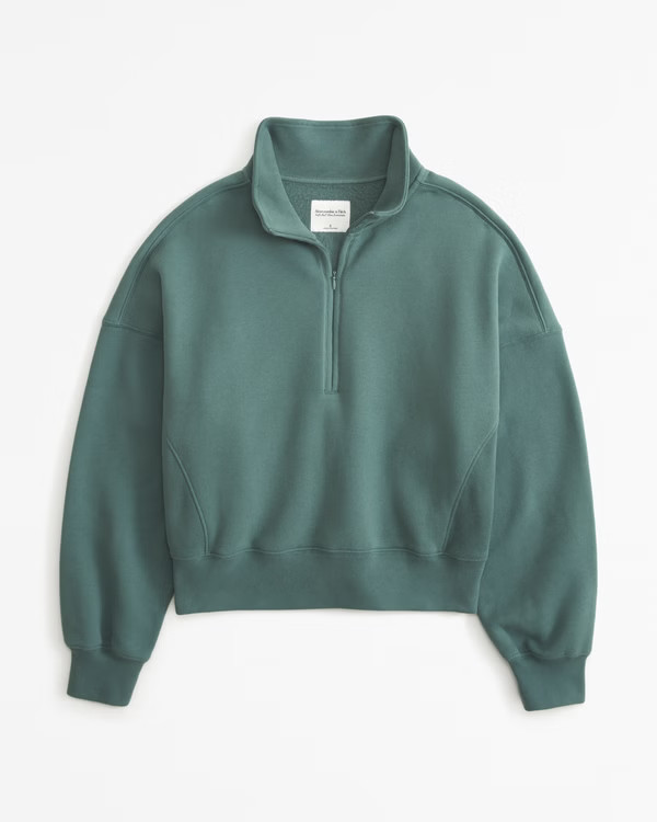 Women's Essential Sunday Half-Zip | Women's Tops | Abercrombie.com | Abercrombie & Fitch (US)