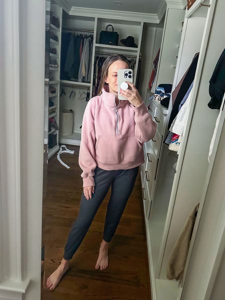 My favorite Amazon sweatshirt that looks just like the Lululemon scuba pullover. I have a size medium, and I bought it during pregnancy, but it fits oversized now which I love. Wearing an small  in these amazing Vuori joggers.


#LTKbaby #LTKfindsunder50 #LTKSeasonal