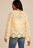 Yellow Crochet Sweater | Maurices