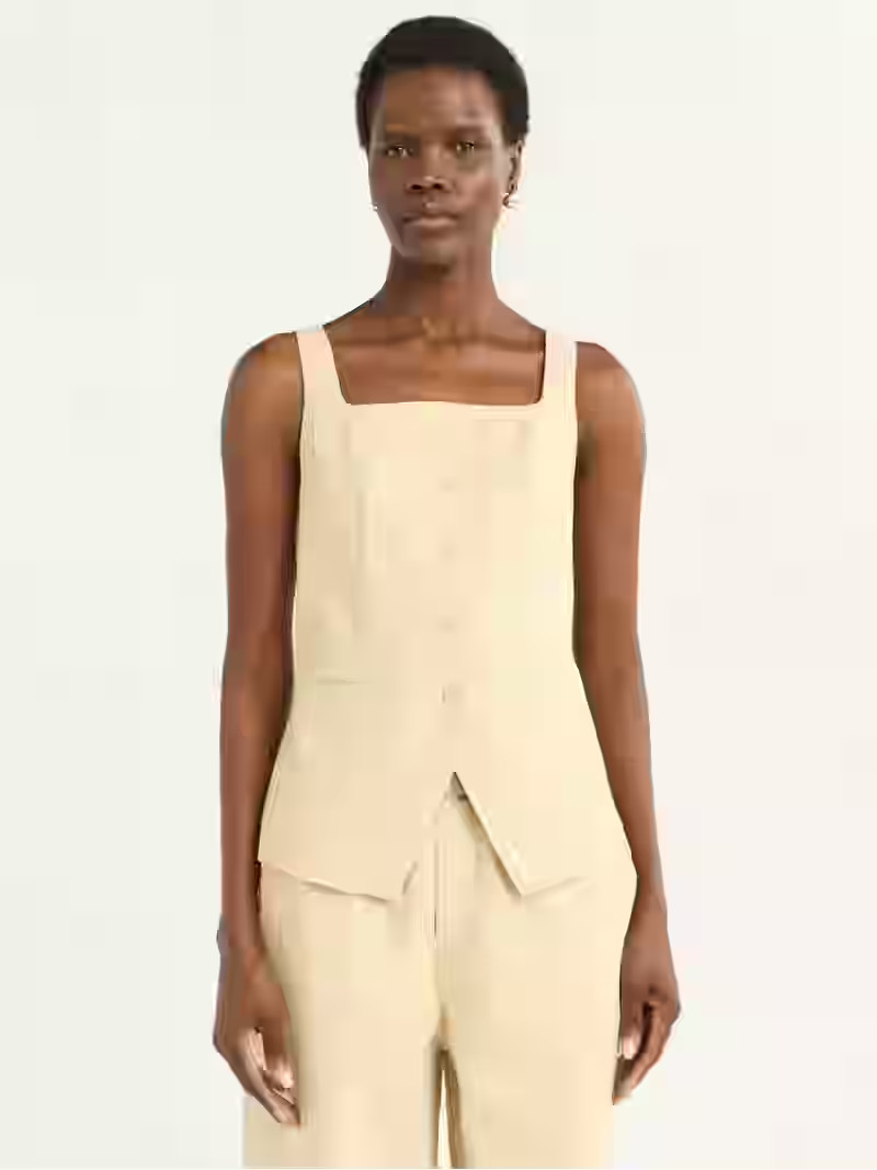 Scoop Women's and Women's Plus Linen Blend Longline Vest, Sizes XS-4X | Walmart (US)