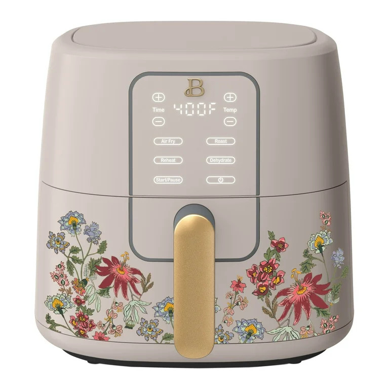 Beautiful 6qt Air Fryer with TurboCrisp Technology, EverGood Ceramic Nonstick Coating, Wildflower... | Walmart (US)