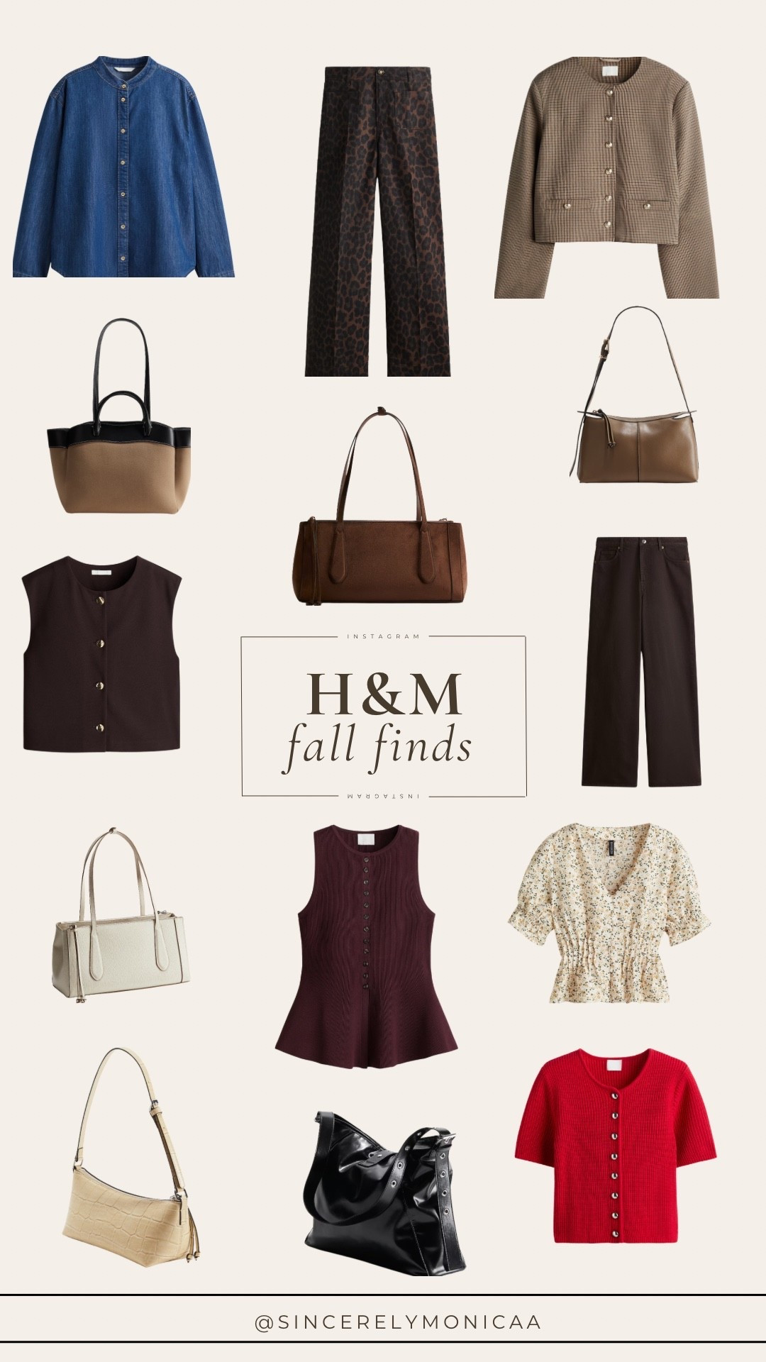 H&M fall purses & jackets are coming in hot! Lots of brown and denim tones, super chic finds 🫶🏻🫶🏻🫶🏻

#LTKSeasonal #LTKStyleTip #LTKFindsUnder100