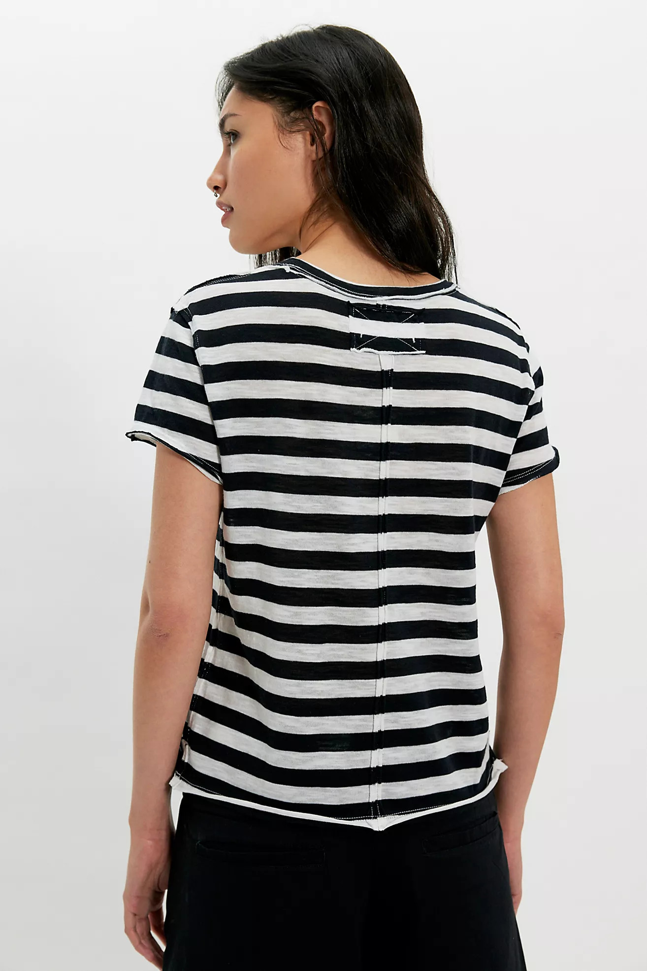 We The Free Nora Striped Cotton Tee | Free People (Global - UK&FR Excluded)