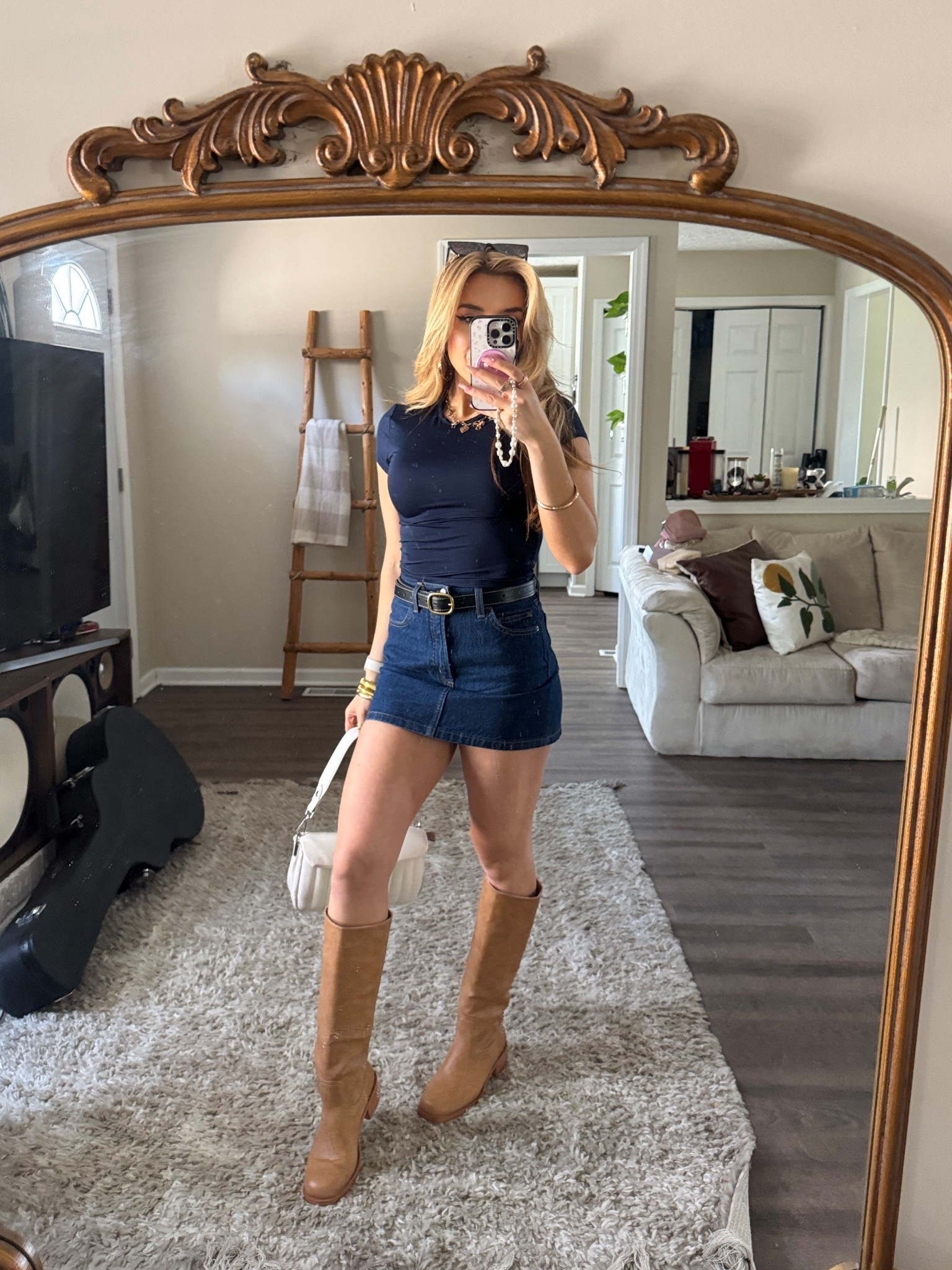 Dark denim blue skirt and t shirt small 

#LTKFindsUnder100 #LTKU #LTKFindsUnder50