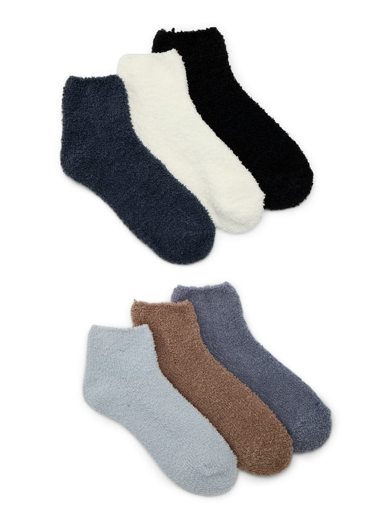 Joyspun Women's Cozy Ankle Socks, 6-Pack, Fits Shoe Sizes 4-10 | Walmart (US)