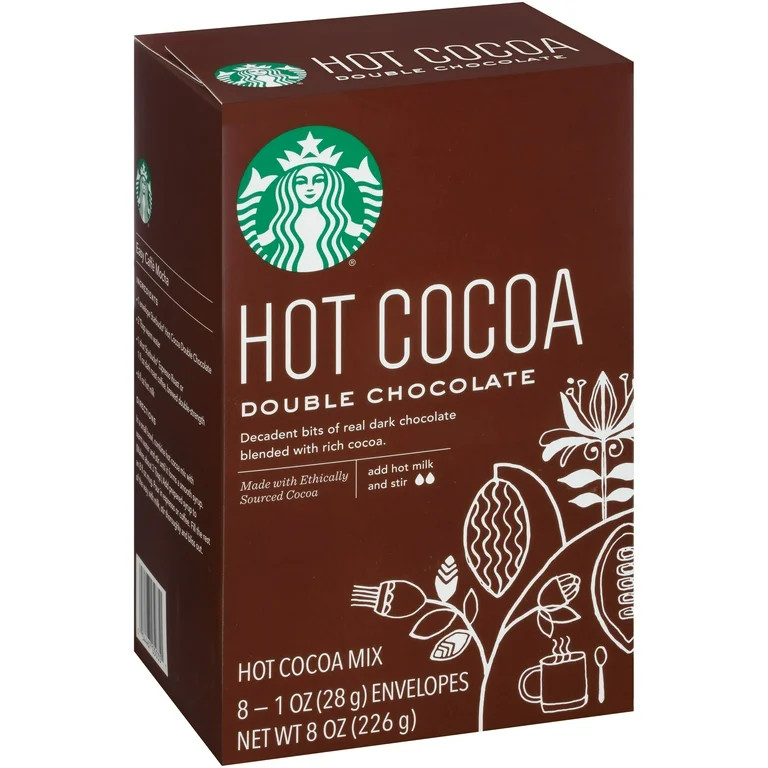 Starbucks Double Chocolate Hot Cocoa Mix, 8 count | Walmart (US)