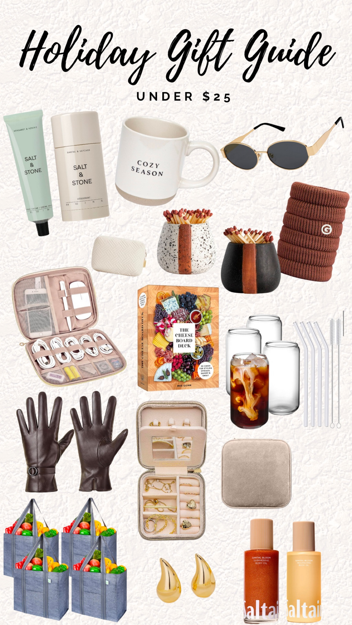 Holiday gift guide under $25 🎄

Holiday gift guide ideas, gift ideas under $25, cheap gift ideas, holiday gift ideas, reasonably priced gifts, gifts for $25 or less

#LTKSeasonal #LTKGiftGuide #LTKHoliday