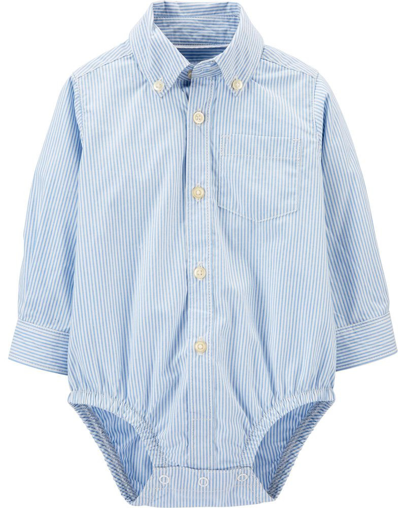 Oxford Button-Front Bodysuit | OshKosh B'gosh