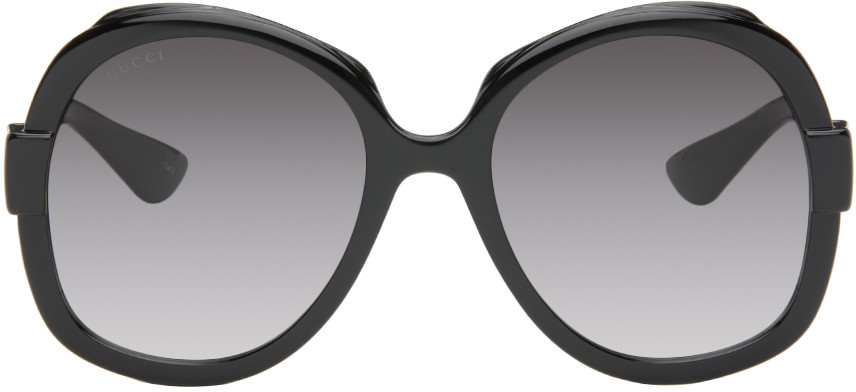 Gucci Black Oversized Sunglasses | SSENSE