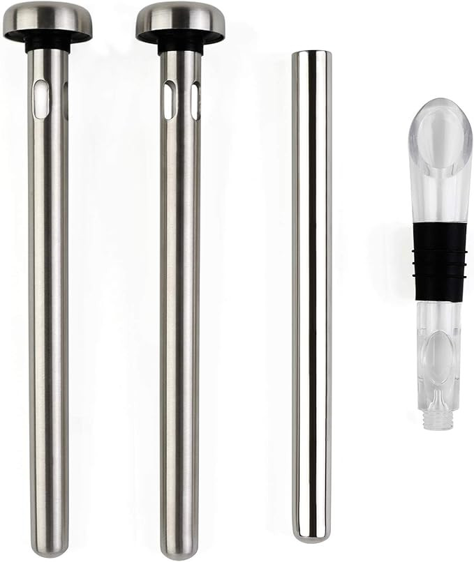 Beer Chiller Sticks Wine Chilling Rod for Bottles Set Stainless Steel Beverage Cooler | Amazon (US)