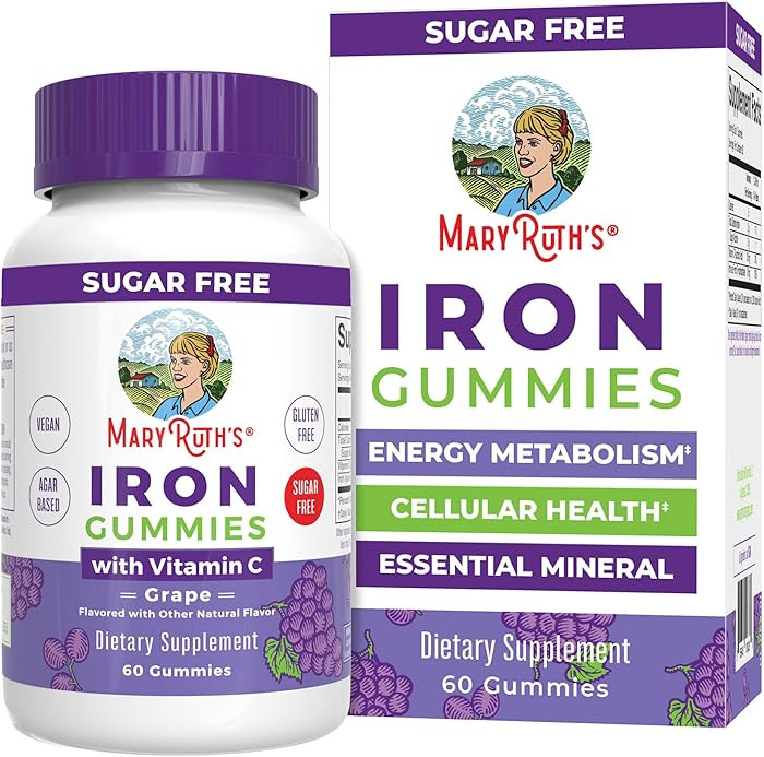 MaryRuth's Iron Gummies for 14+ with Vitamin C for Absorption | Sugar Free | Gummy Iron Supplemen... | Amazon (US)