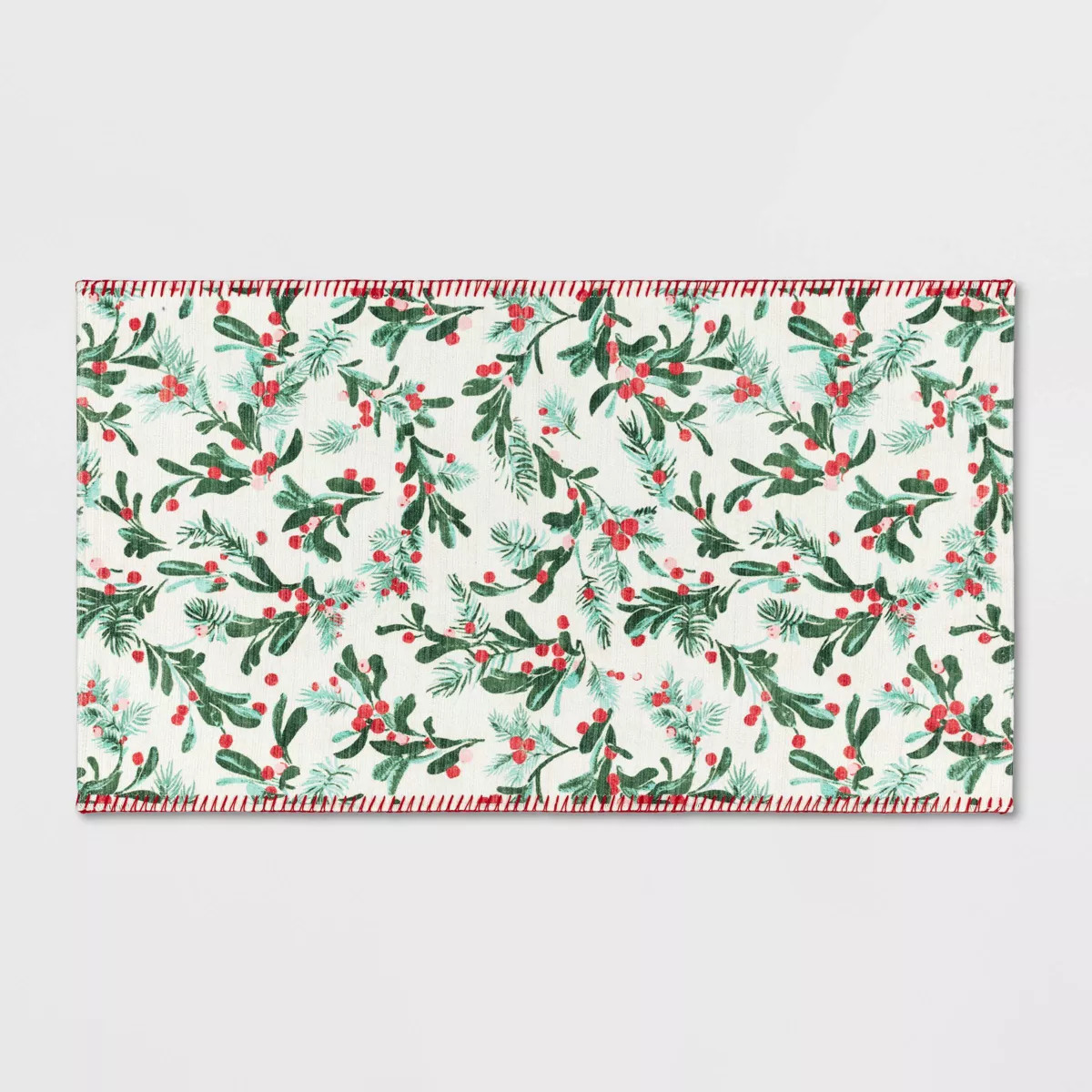 1'8"x2'10" Christmas Berries Rectangle Machine Made Woven Indoor Accent Rug - Threshold™ | Target