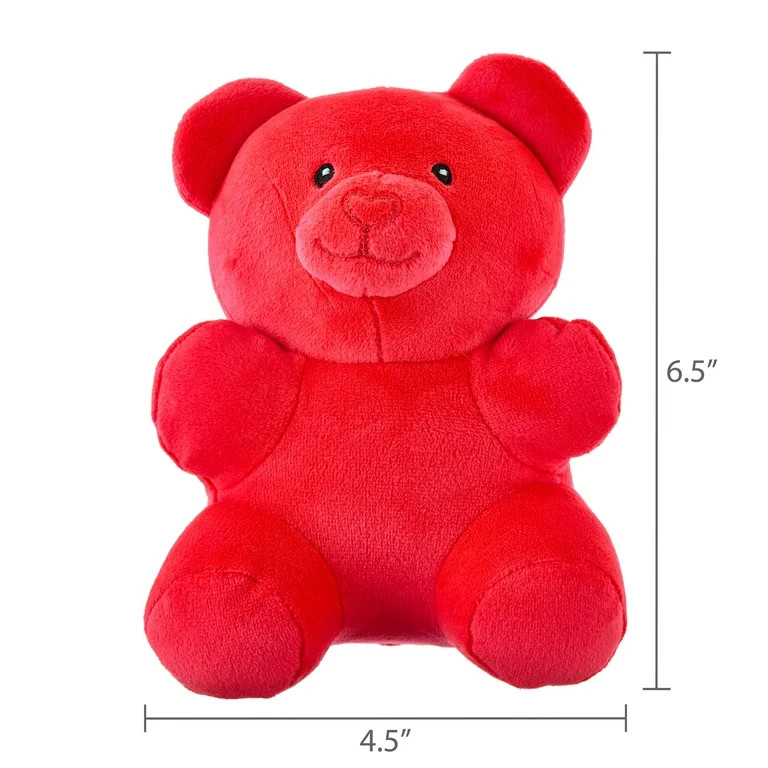 Small Gummy Bear Plush, Red, 6.5", Valentine's Day by Way To Celebrate | Walmart (US)