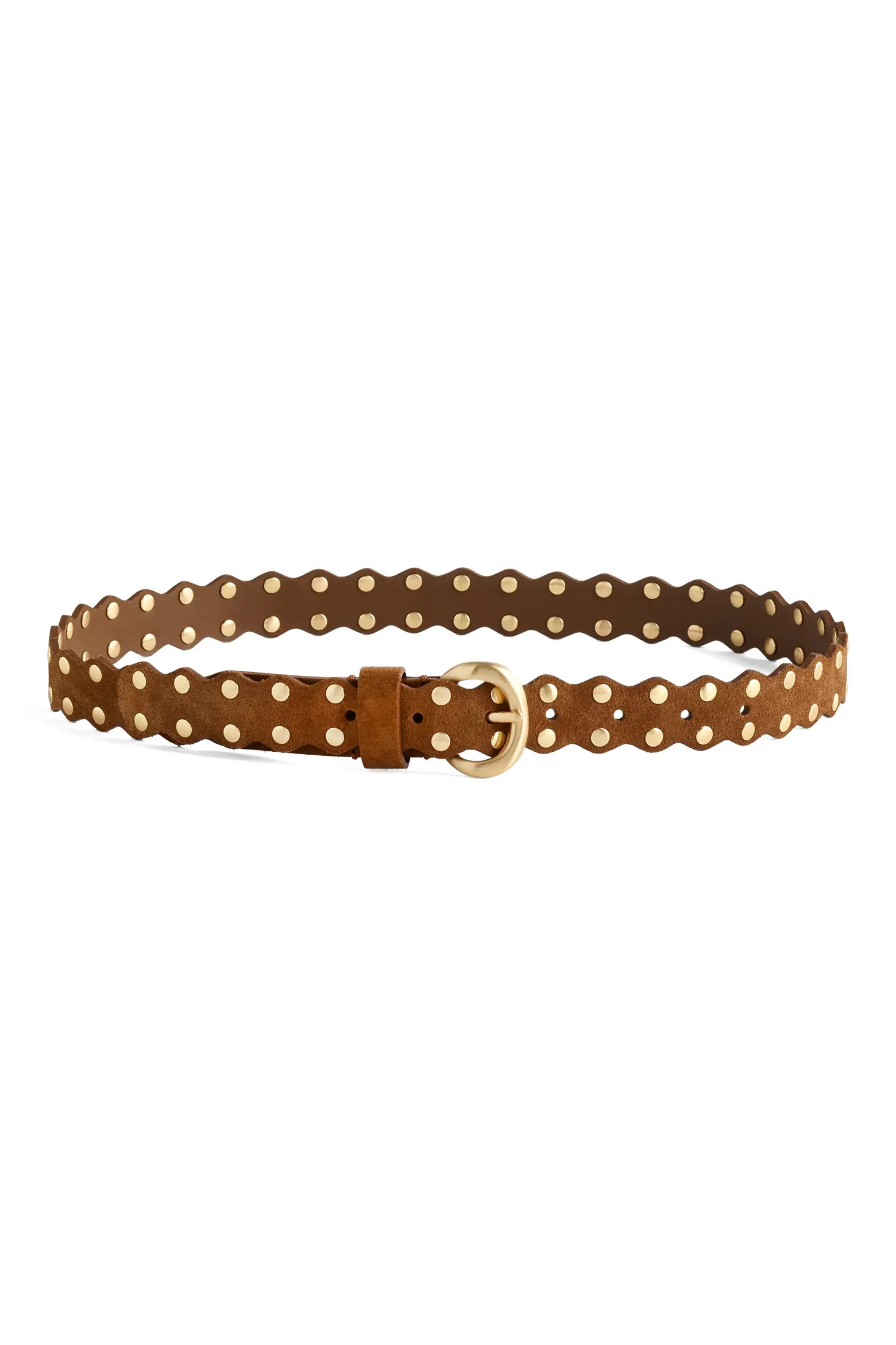 Madewell Suede Studded Scalloped Belt (Women) | Nordstromrack | Nordstrom Rack