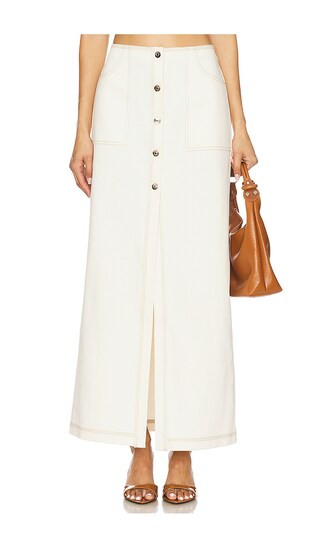 Mila Skirt in Ecru | Revolve Clothing (Global)