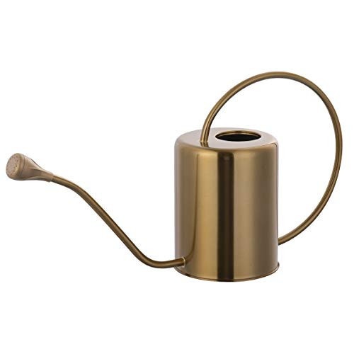 Yowon 1/2 Gallon 68oz Long Spout Stainless Steel Gold Colored Watering Can for Indoor Plant Watering or Outdoor Gardening with 2 Removable Spray Spout for Flowers | Amazon (US)