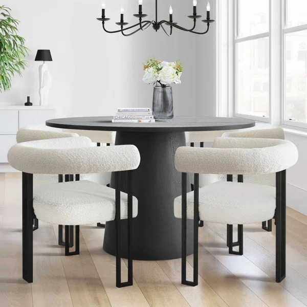 Chealsy 5-Piece Metoyer Round Dining Table Sets | Wayfair North America