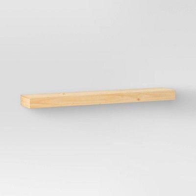 36" Floating Wood Shelf Natural - Threshold™ | Target