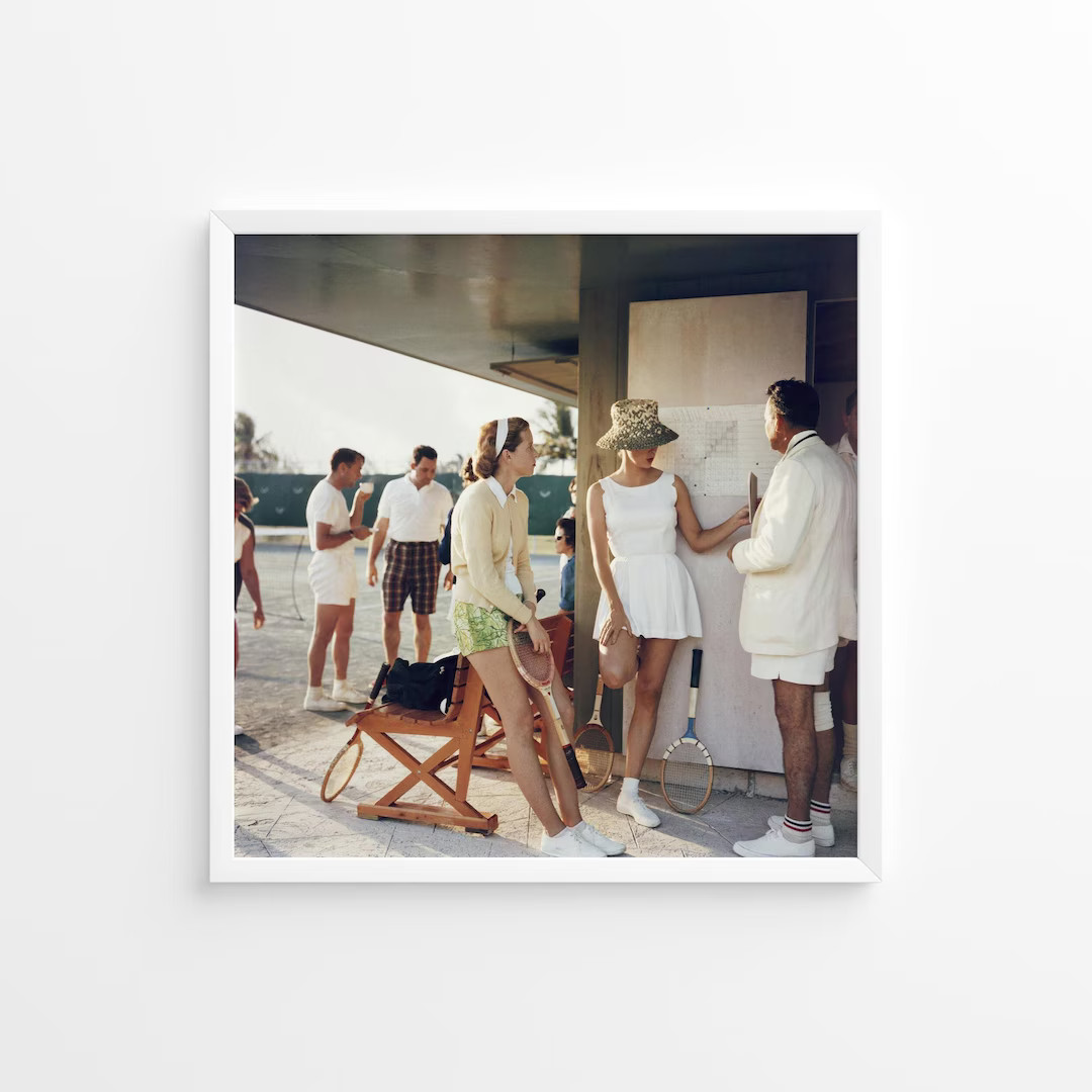 Slim Aarons Tennis in the Bahamas Print Poster, Vintage Print, Photography Prints, High Society P... | Etsy (US)