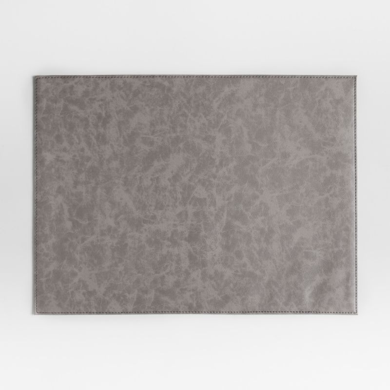 Maxwell Rectangular Grey Easy-Clean Placemat + Reviews | Crate & Barrel | Crate & Barrel