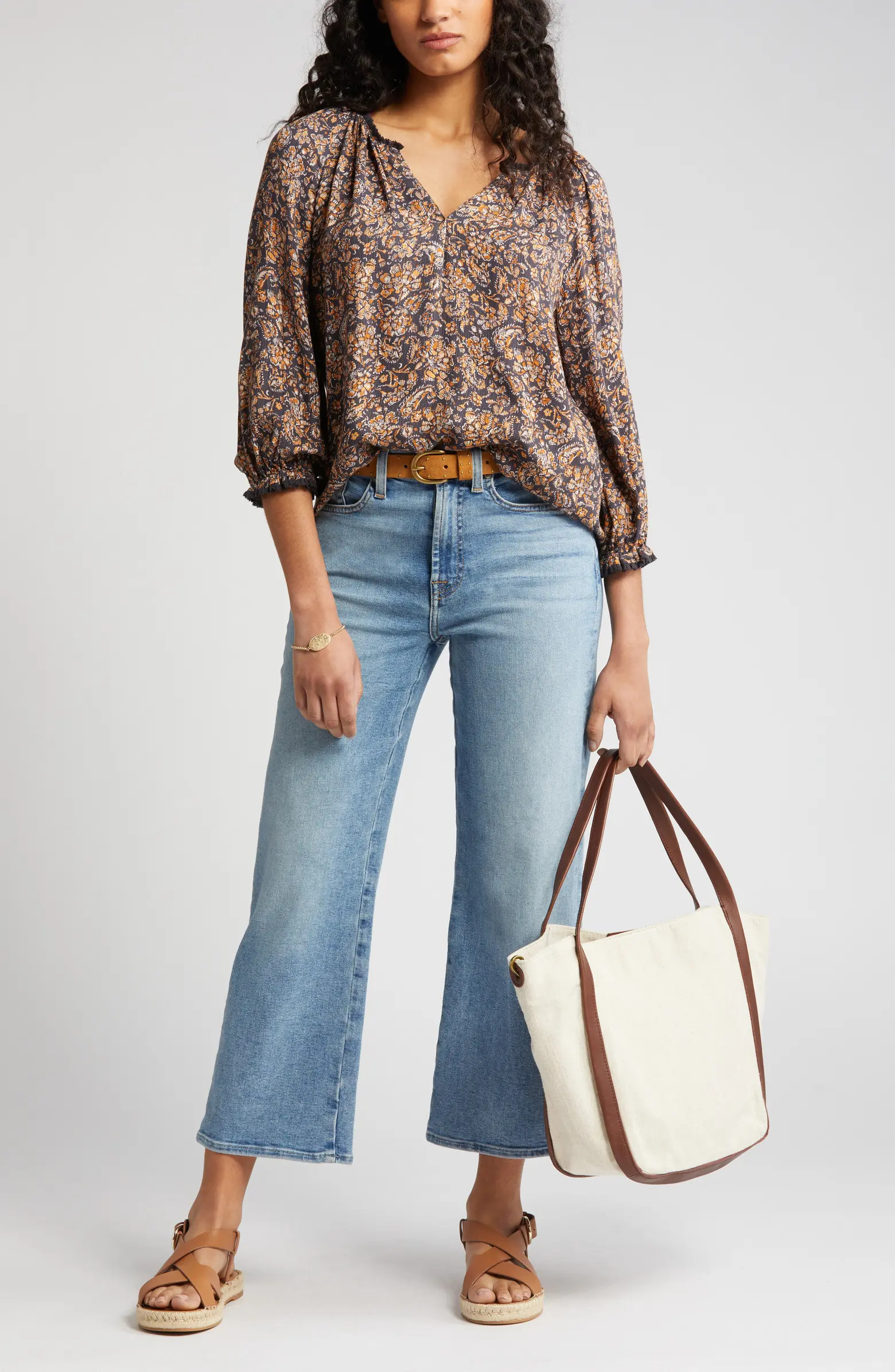 Three Quarter Sleeve Blouse | Nordstrom