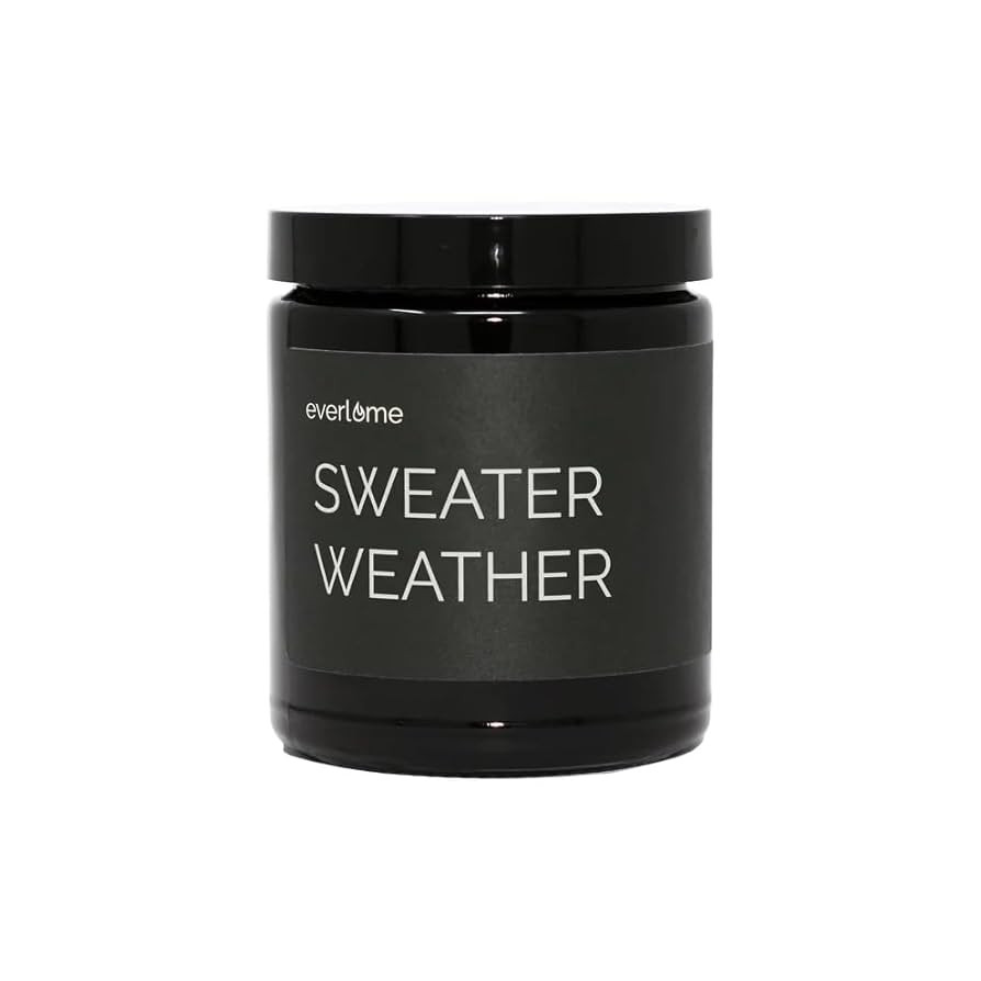 Premium Soy Wax Candle | Highly Scented Black Glass Jar Candles | Long Lasting, Clean Burn | 8 oz... | Amazon (US)