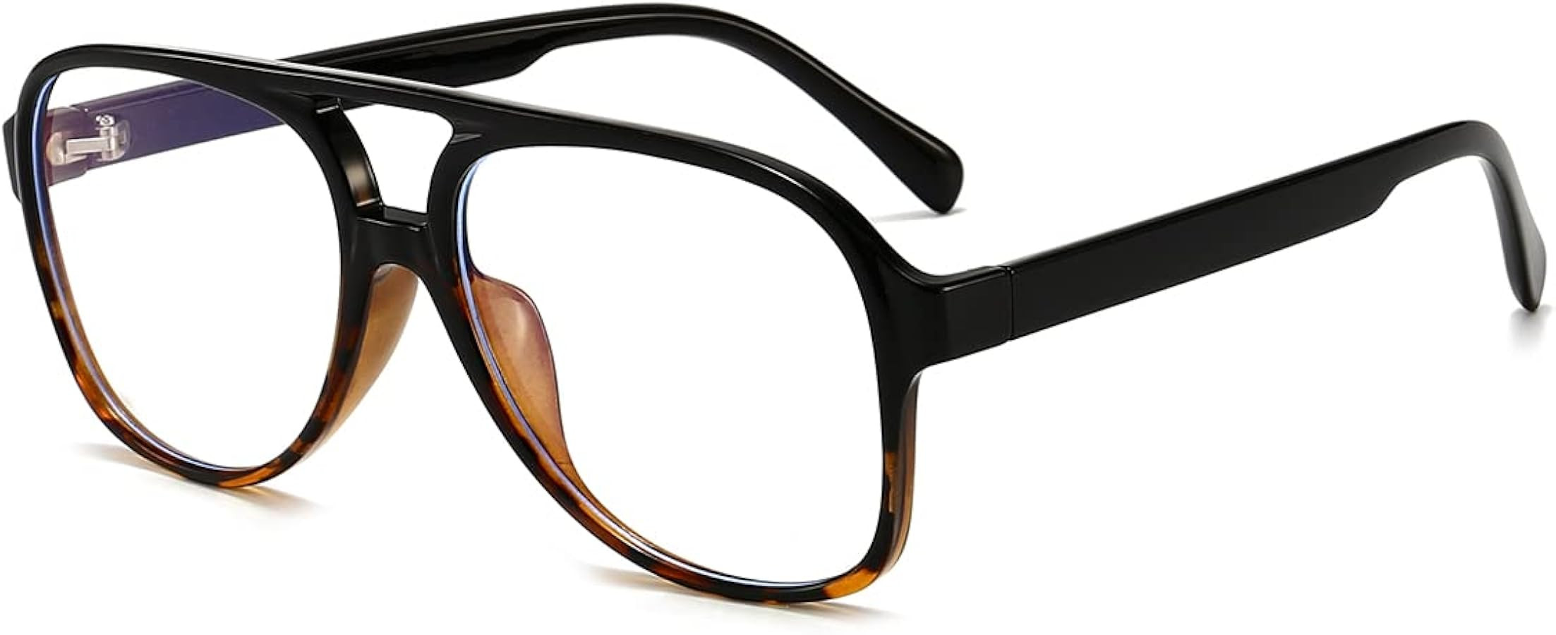 JOVAKIT Aviator Non-prescription Glasses for Women Men Pilot Frame Clear Lens Eyeglasses Fashion ... | Amazon (US)