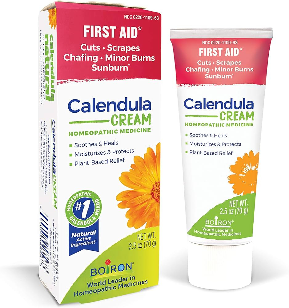 Boiron Calendula Cream for First Aid, Minor Burns, Cuts, Scrapes, Insect Bits and Sunburn - 2.5 o... | Amazon (US)