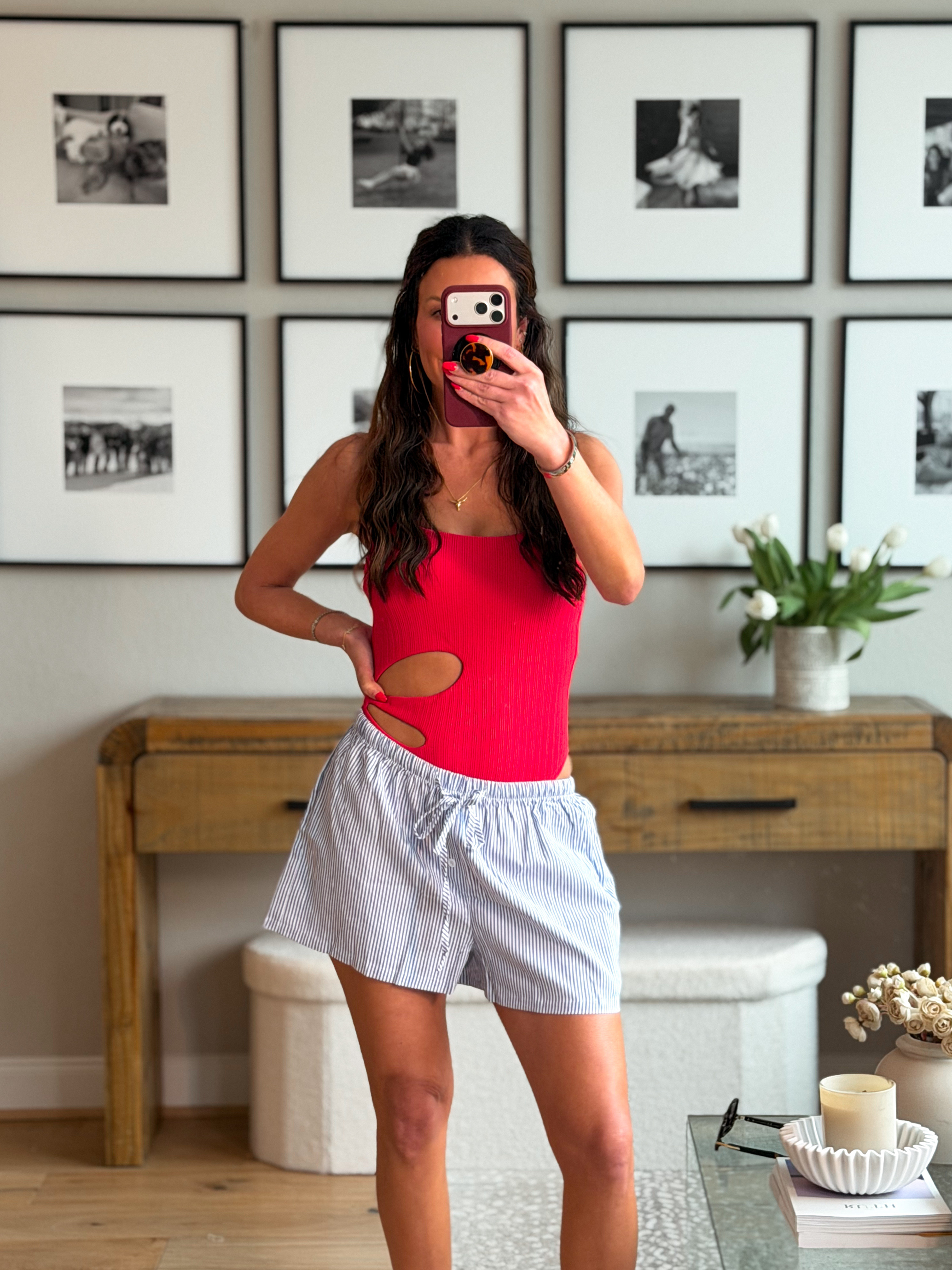 Wearing a small in the bathing suit and shorts
5'6"1/2 - 130 - 32C
Code: JAC15 fir 15% off on $70 at Cupshe

Vacation Outfits Beach
Resort Wear 
Beach Vacation 

 #LTKSwim #LTKTravel