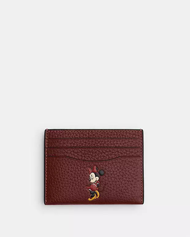 Disney X Coach Card Case In Regenerative Leather With Motif | Coach (US)